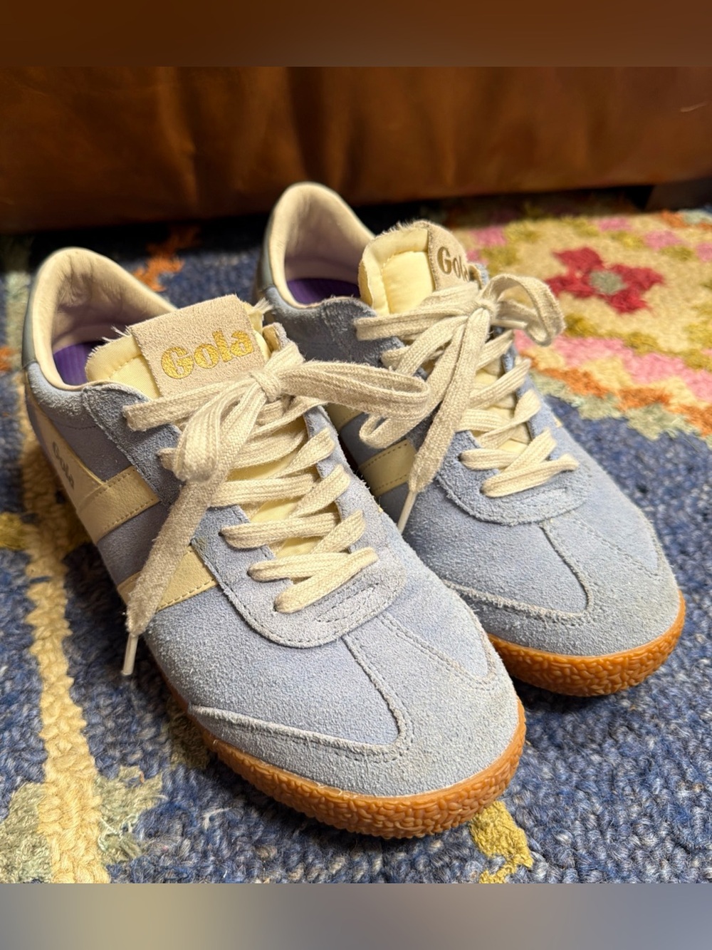 Gola Elan Womens Casual Sneakers in light blue Color Size 6.5